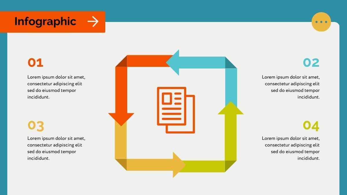 Bold Modern 4 Step Cycle Infographic - slide 5