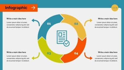 Bold Modern 4 Step Cycle Infographic