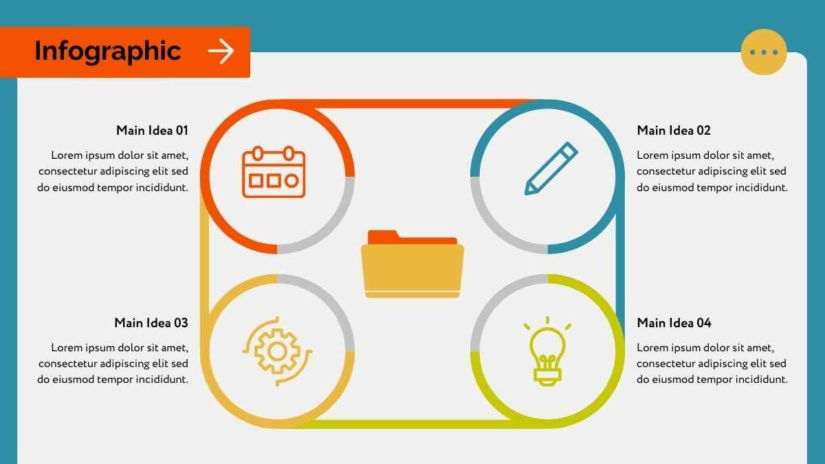 Bold Modern 4 Step Cycle Infographic - slide 6