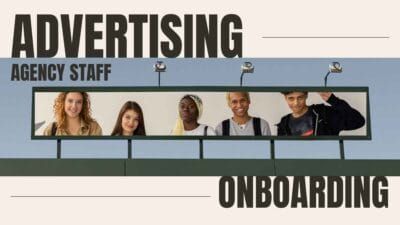 Bold Modern Advertising Agency Staff Onboarding