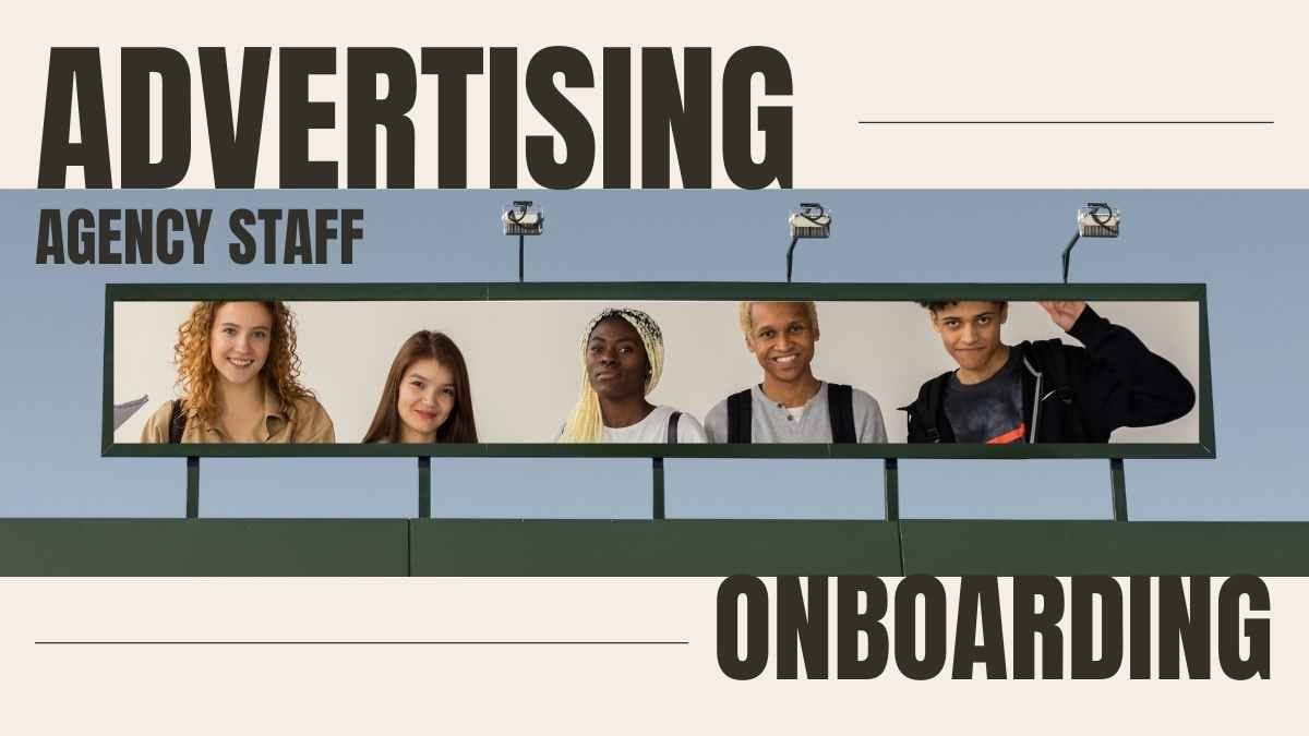 Bold Modern Advertising Agency Staff Onboarding - slide 1