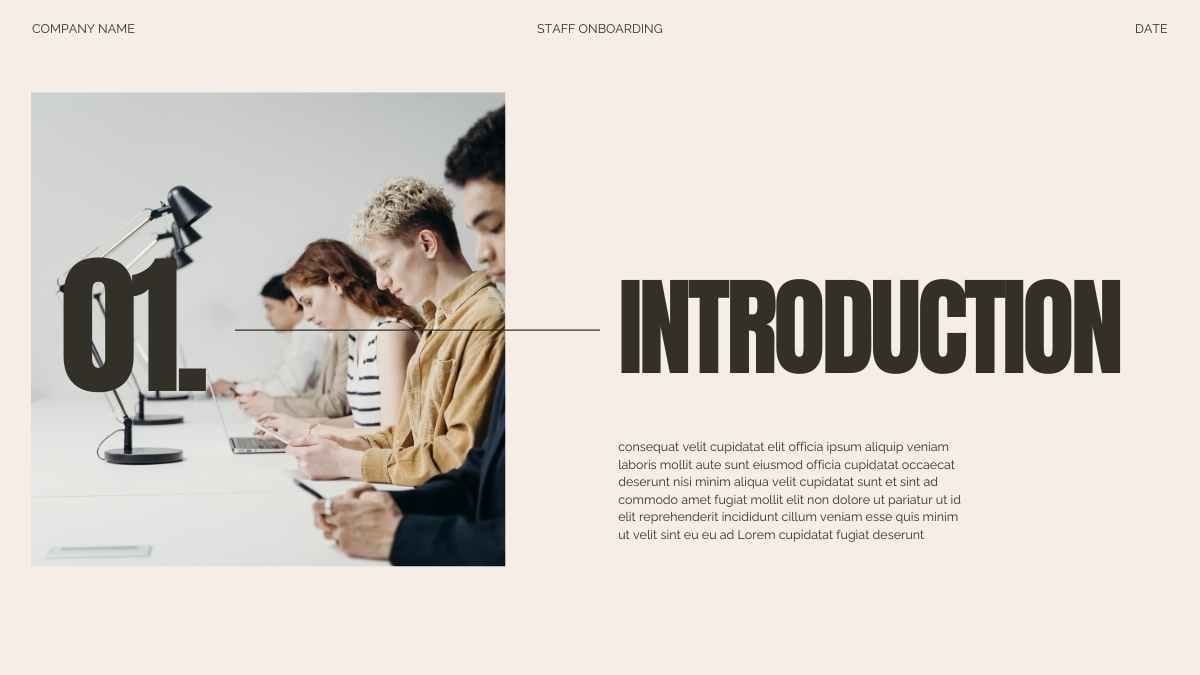 Bold Modern Advertising Agency Staff Onboarding - diapositiva 3