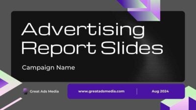 Bold Modern Advertising Report Slides