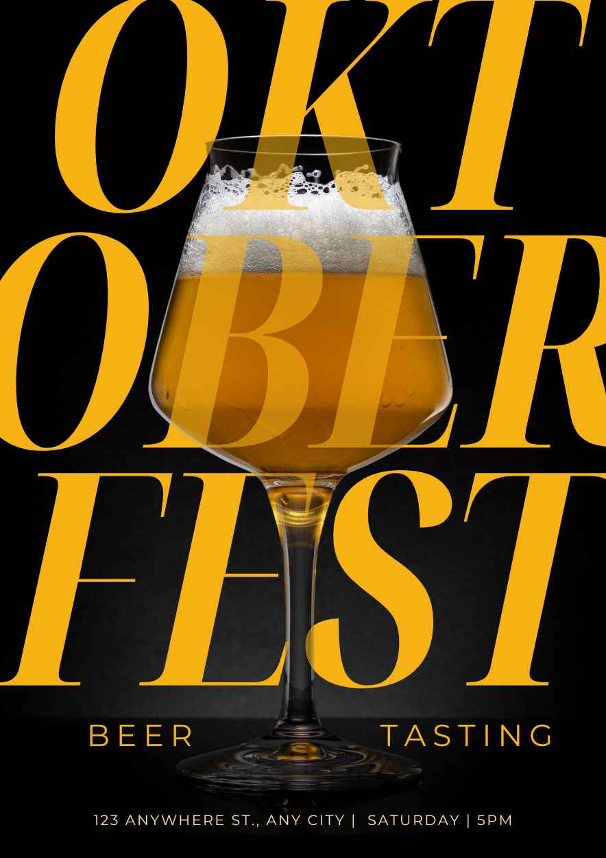 Bold Modern Oktoberfest Beer Tasting Flyers - slide 2