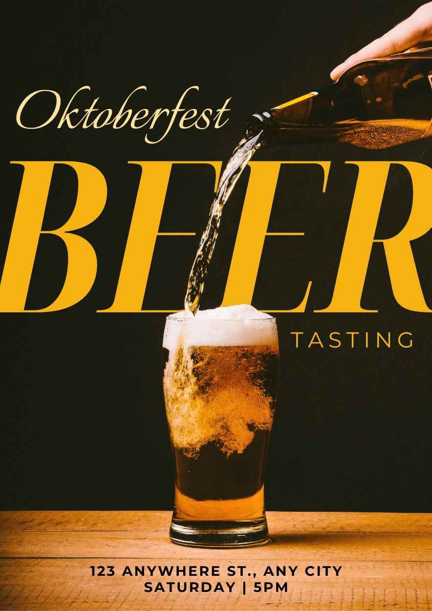 Bold Modern Oktoberfest Beer Tasting Flyers - slide 3