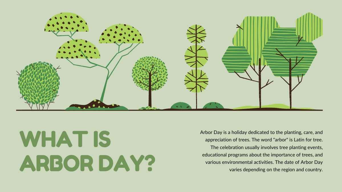 Botanical National Arbor Day Slides - slide 5