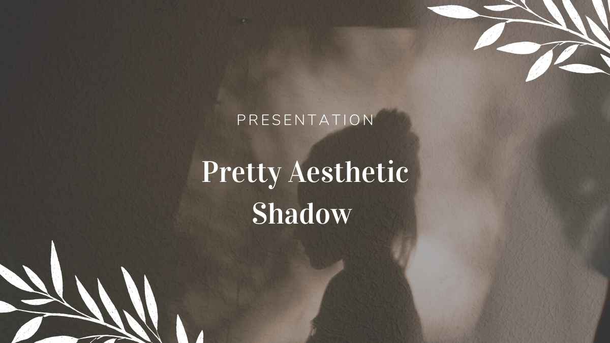 Brown Pretty Aesthetic Shadow Slides - slide 1