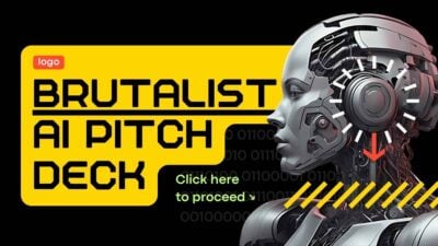 Plantillas de Pitch Deck Estilo Brutalista AI