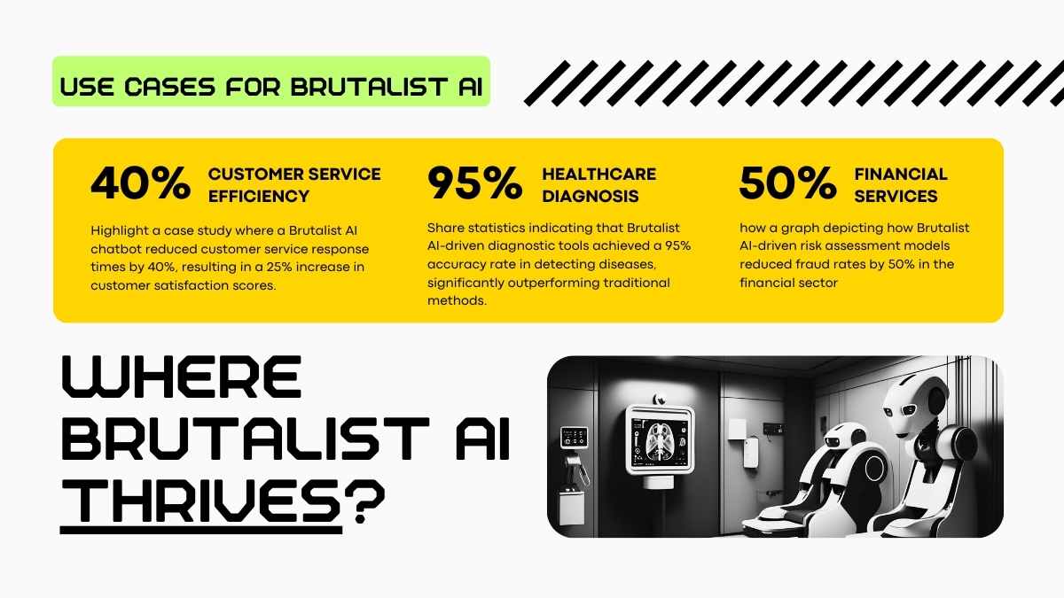 Brutalist Style AI Pitch Deck - slide 10