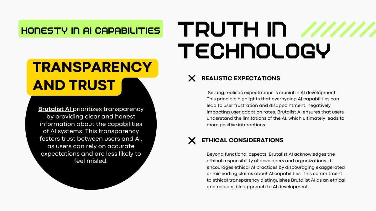 Brutalist Style AI Pitch Deck - slide 12