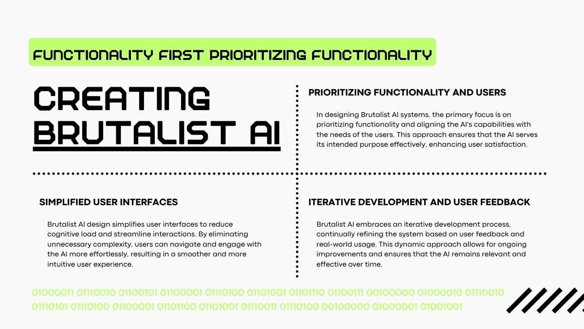 Brutalist Style AI Pitch Deck - slide 14