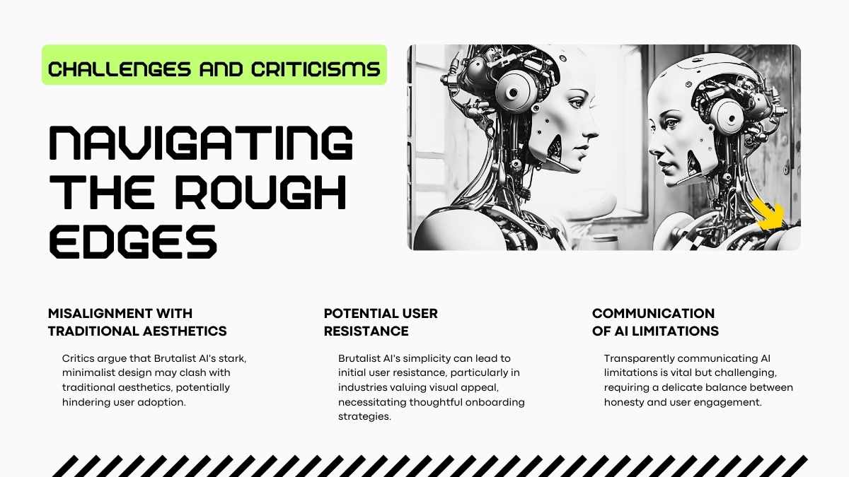 Plantillas de Pitch Deck Estilo Brutalista AI - diapositiva 15