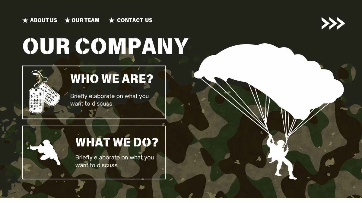 Camouflage Military Background - slide 1