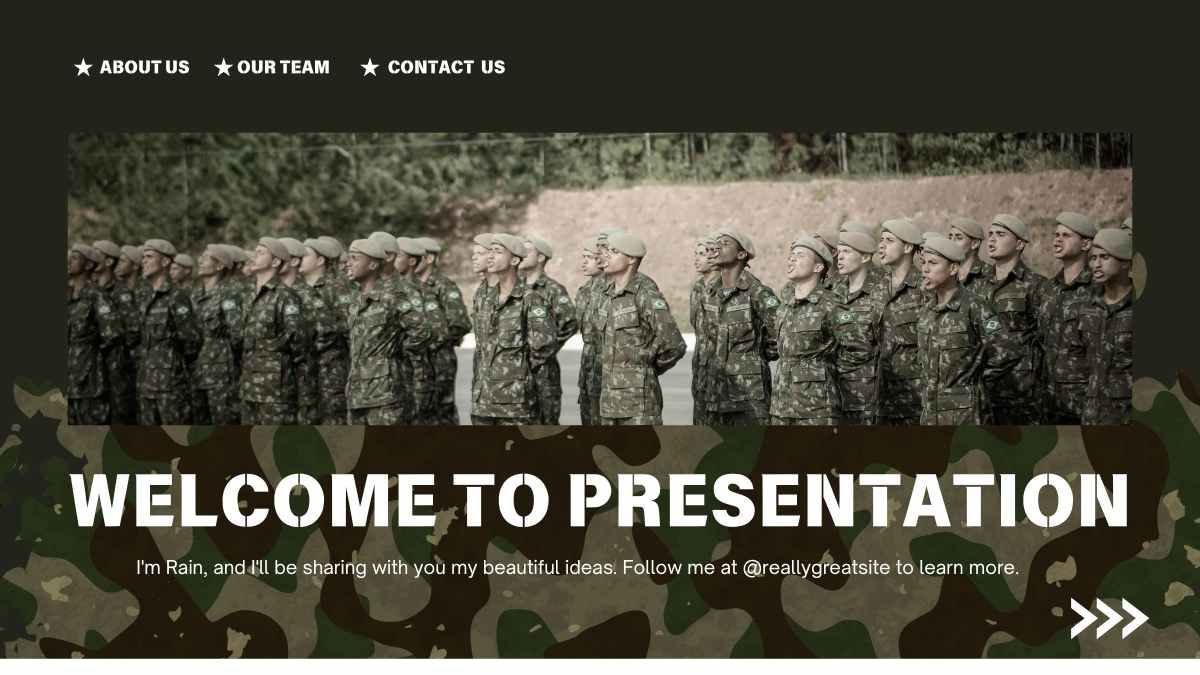 Camouflage Military Background - diapositiva 5