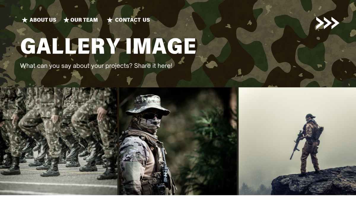 Camouflage Military Background - slide 8