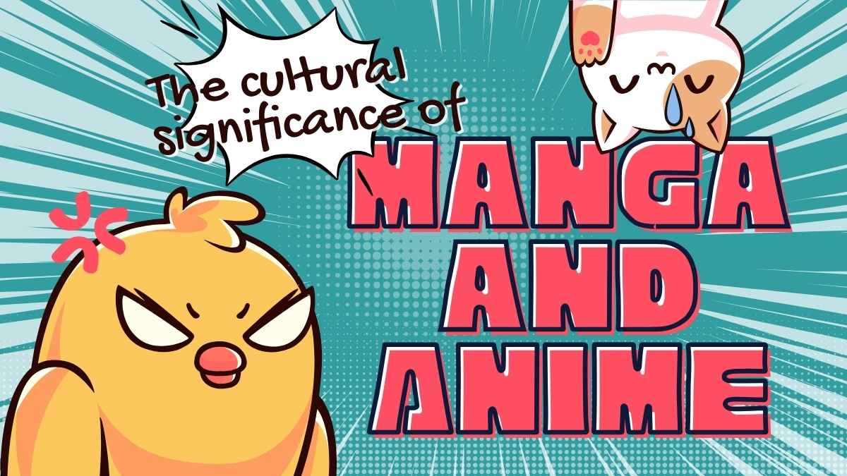 Significado Cultural dos Mangás e Animes em Formato de Quadrinhos para Apresentações - deslizar 1