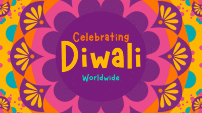 Animated Celebrating Diwali Worldwide