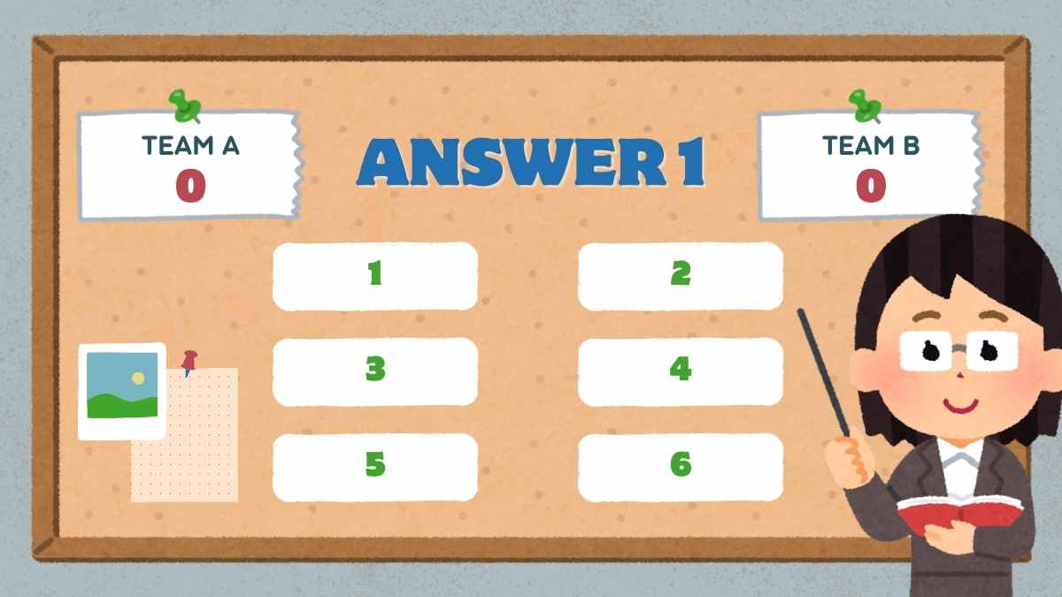 Chalkboard Family Feud Classroom Quiz for Teachers - slide 7