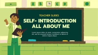 Slides Carnival Google Slides and PowerPoint Template Chalkboard Teacher Self Introduction All About Me Teacher Slides 1