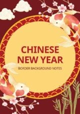 Chinese New Year Border Background Notes