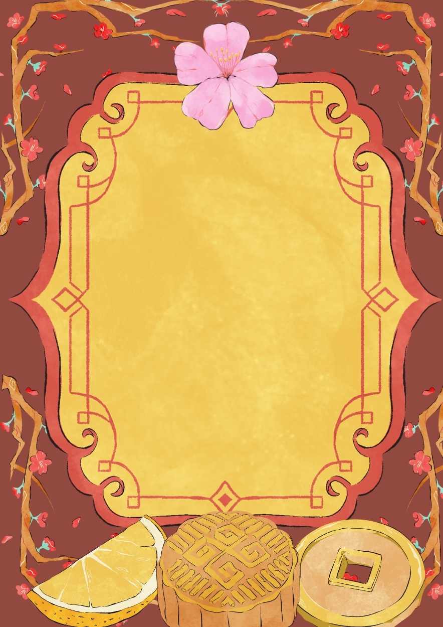 Chinese New Year Border Background Notes - slide 3