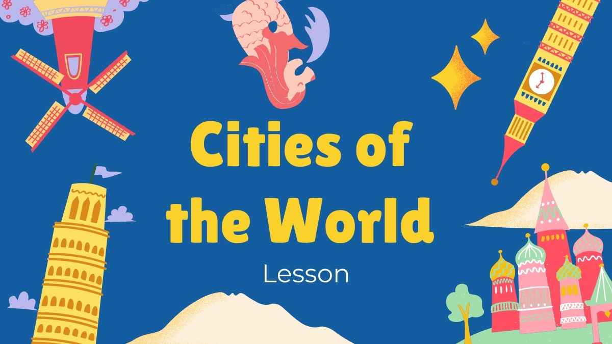 Illustrated Cities of the World Lesson Slides - slide 1