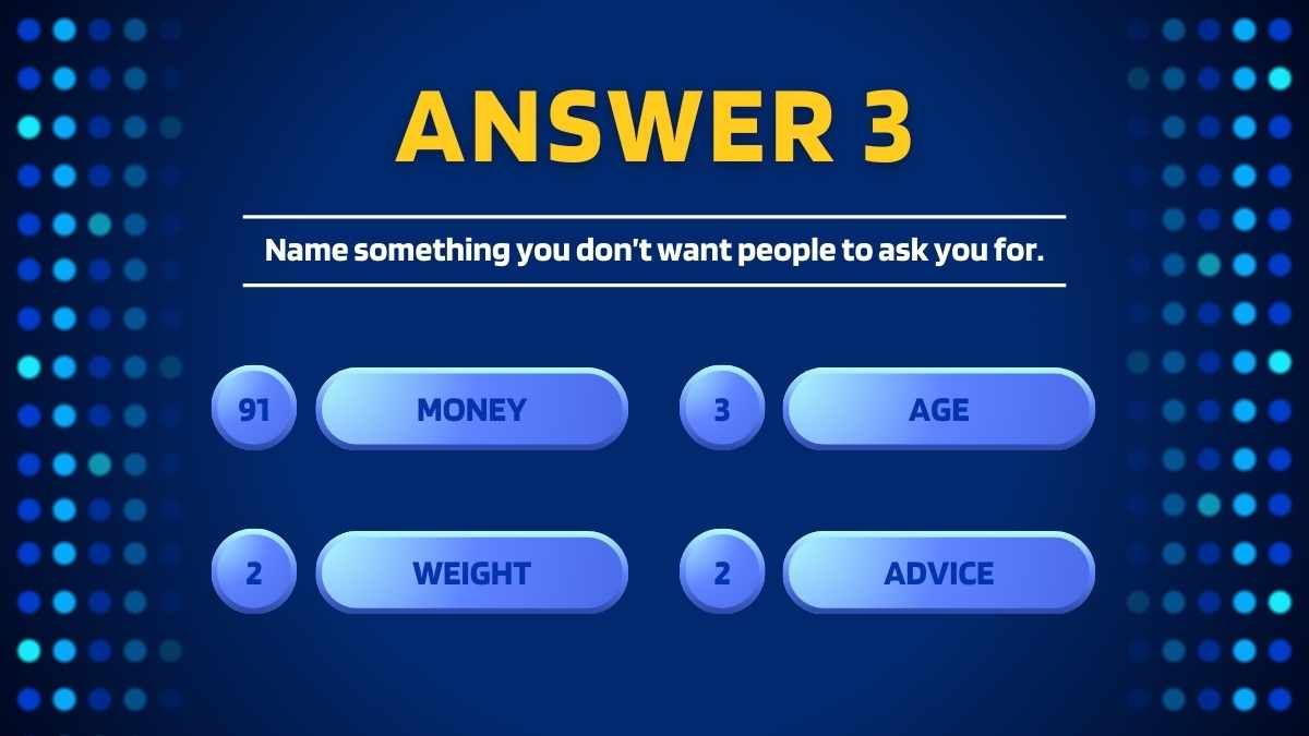 Classic Family Feud Board Background - diapositiva 14