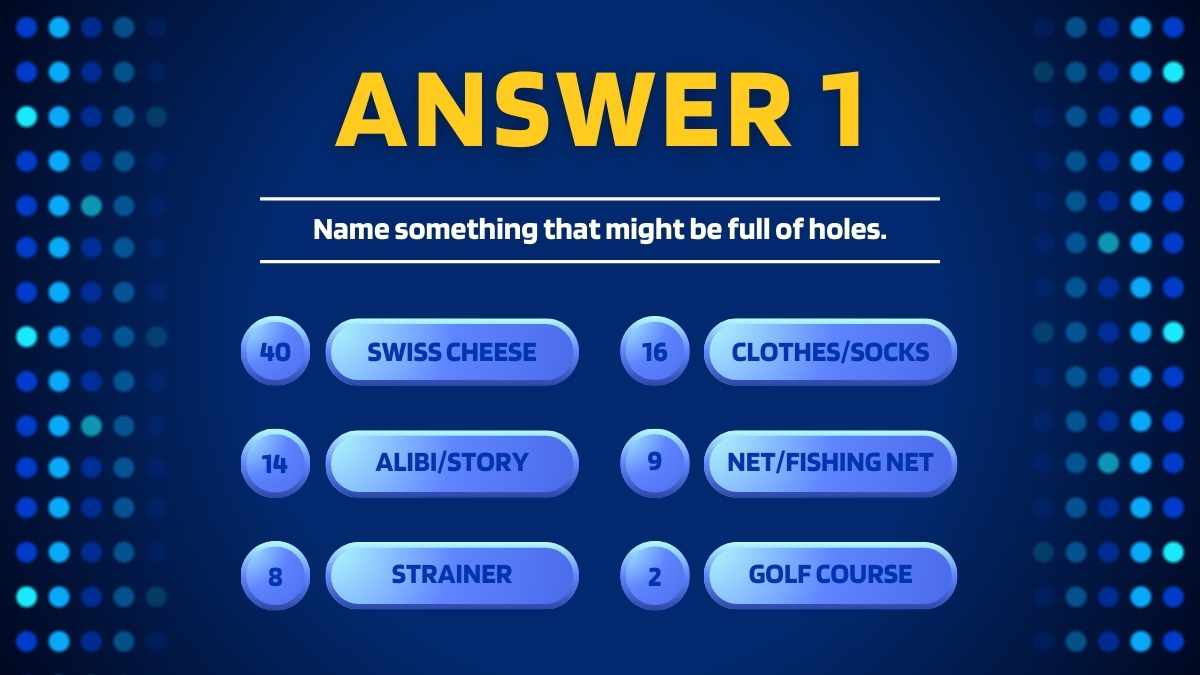 Classic Family Feud Board Background - slide 9