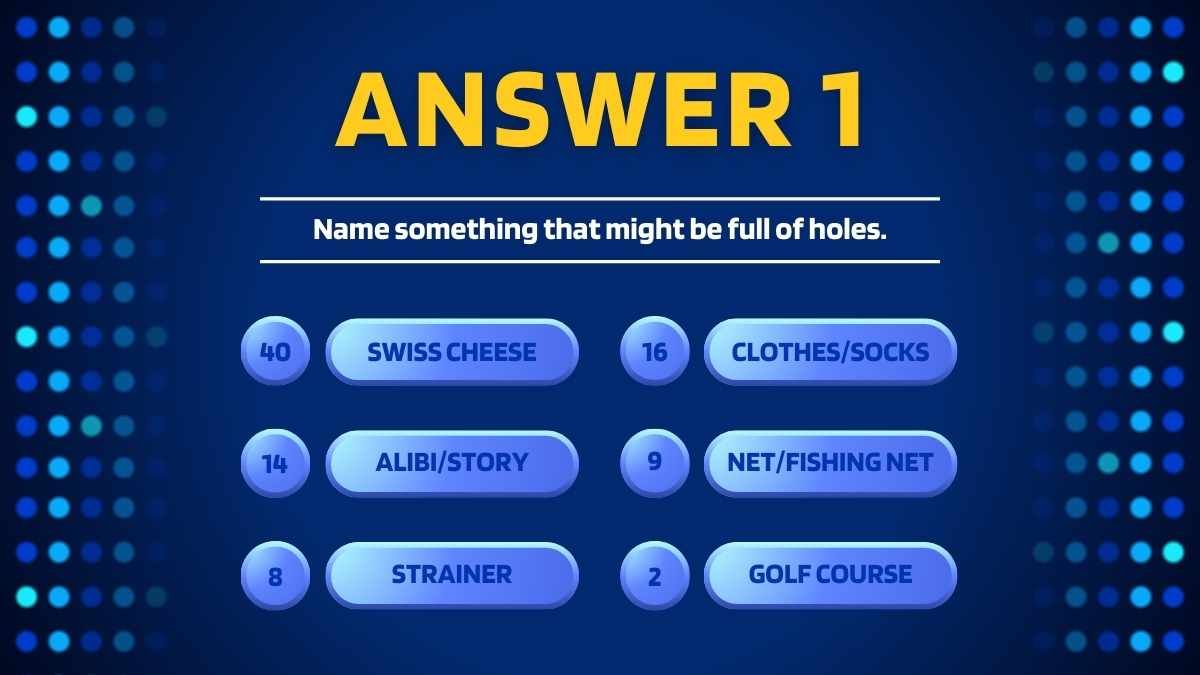 Classic Family Feud Board Background - slide 9