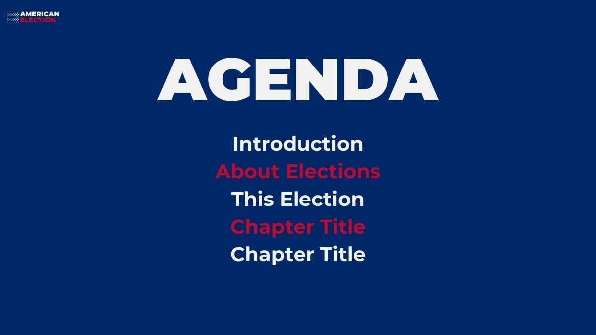 Clean Minimal American Election Slides - slide 2