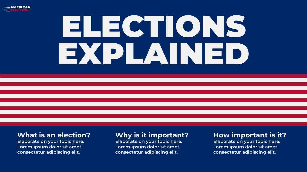 Clean Minimal American Election Slides - slide 5