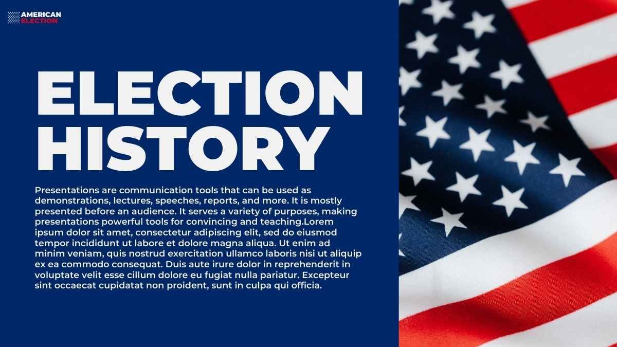 Clean Minimal American Election Slides - slide 7