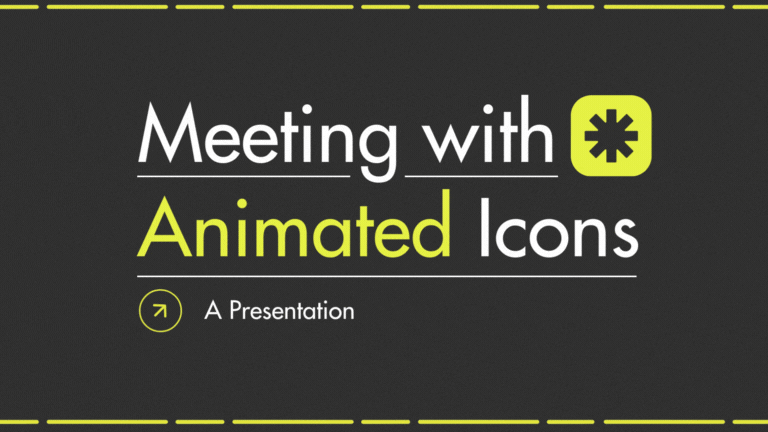 Clean Minimal Meeting with Animated Icons - slide 15