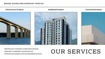 Clean Minimal Urban Construction Company Slides