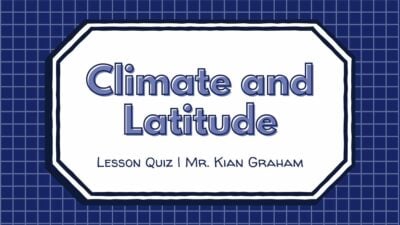 Climate and Latitude Lesson