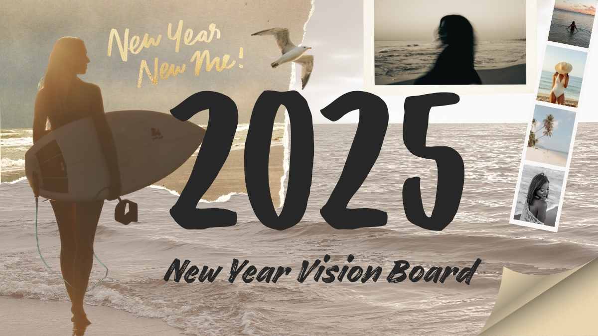 Collage 2025 New Year Vision Board - slide 1