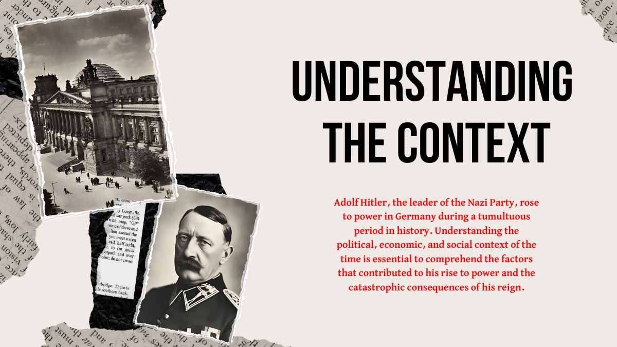 Collage Adolf Hitler Biography Slides - slide 2