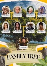 Collage Family Tree Business Infographic Package