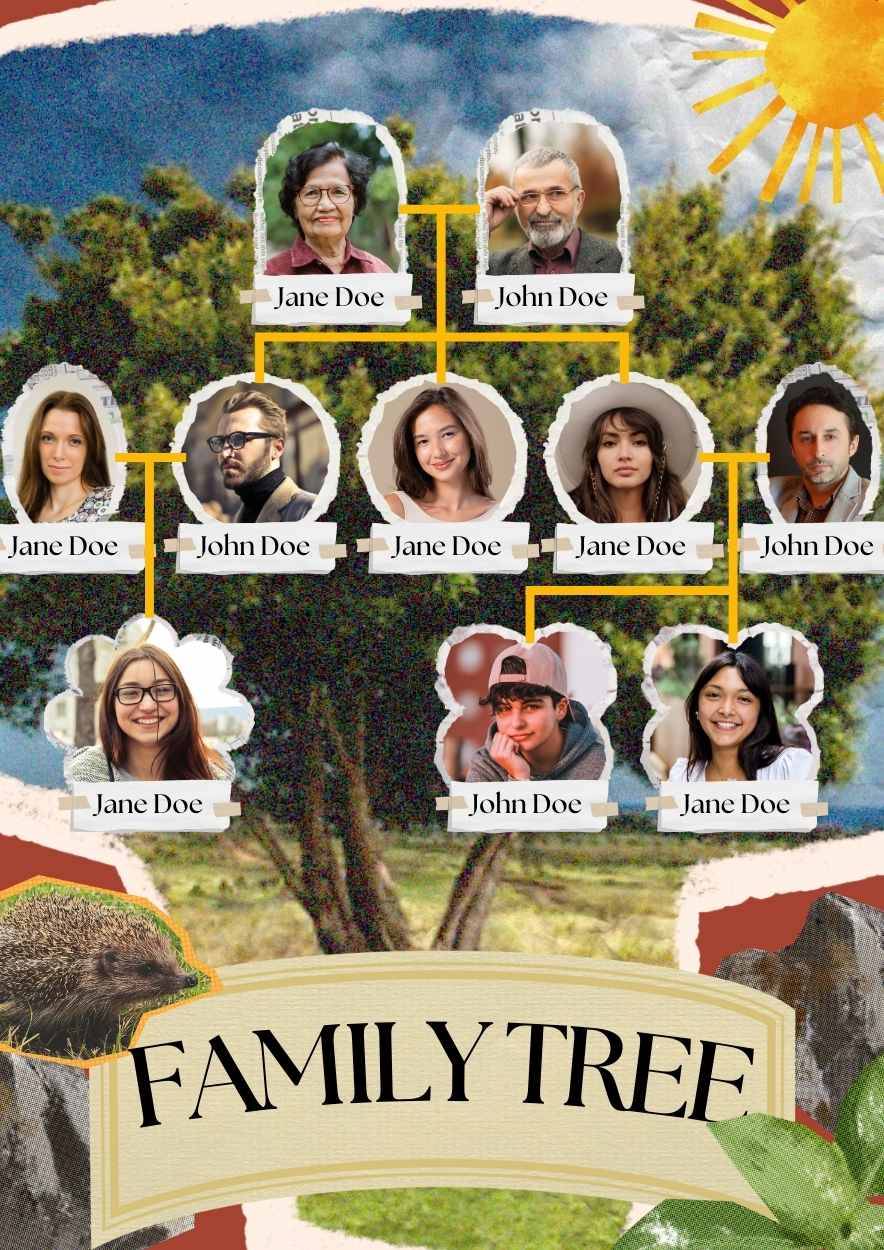 Collage Family Tree Business Infographic Package - slide 2