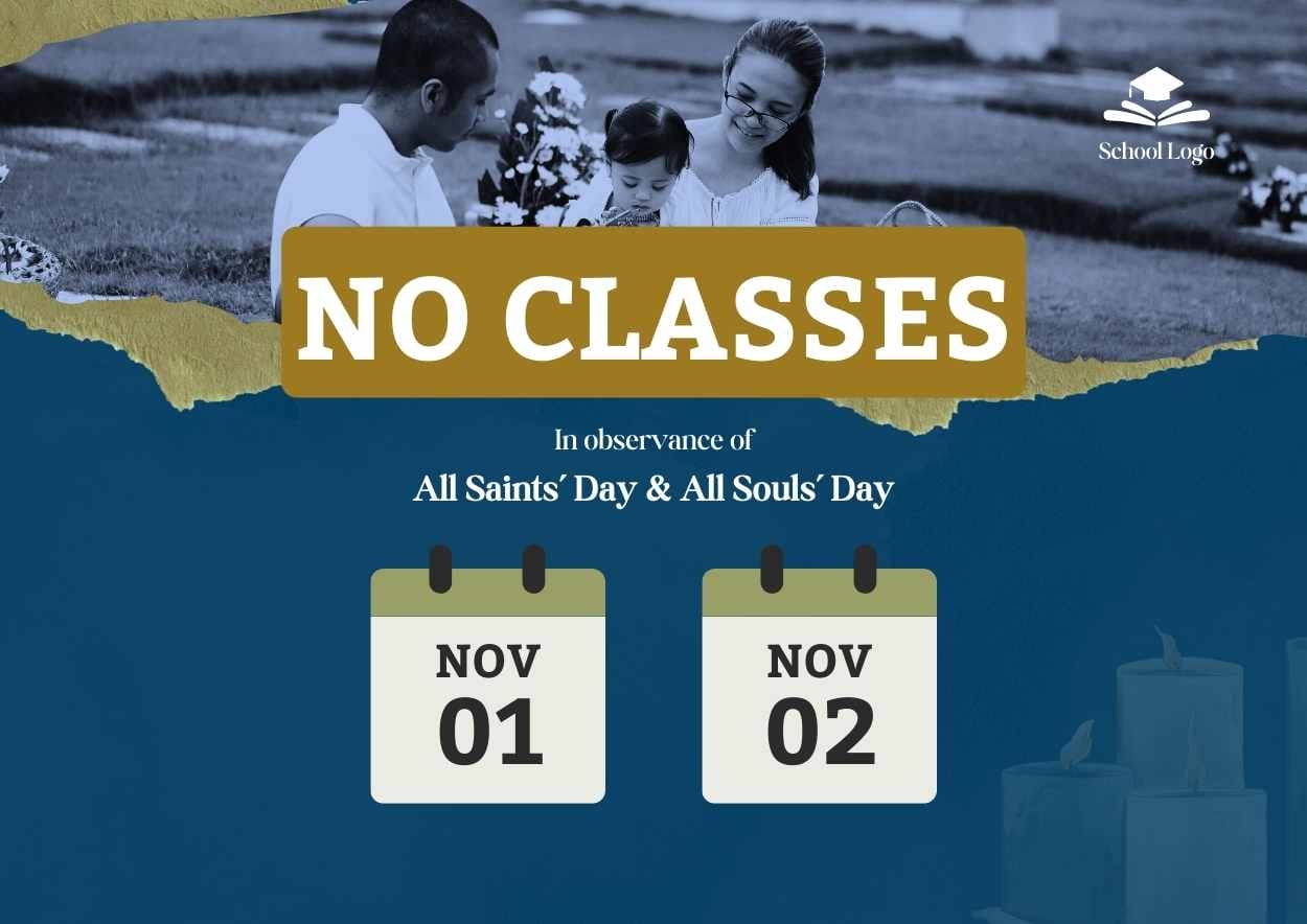 Collage Holiday No Classes Poster - slide 1