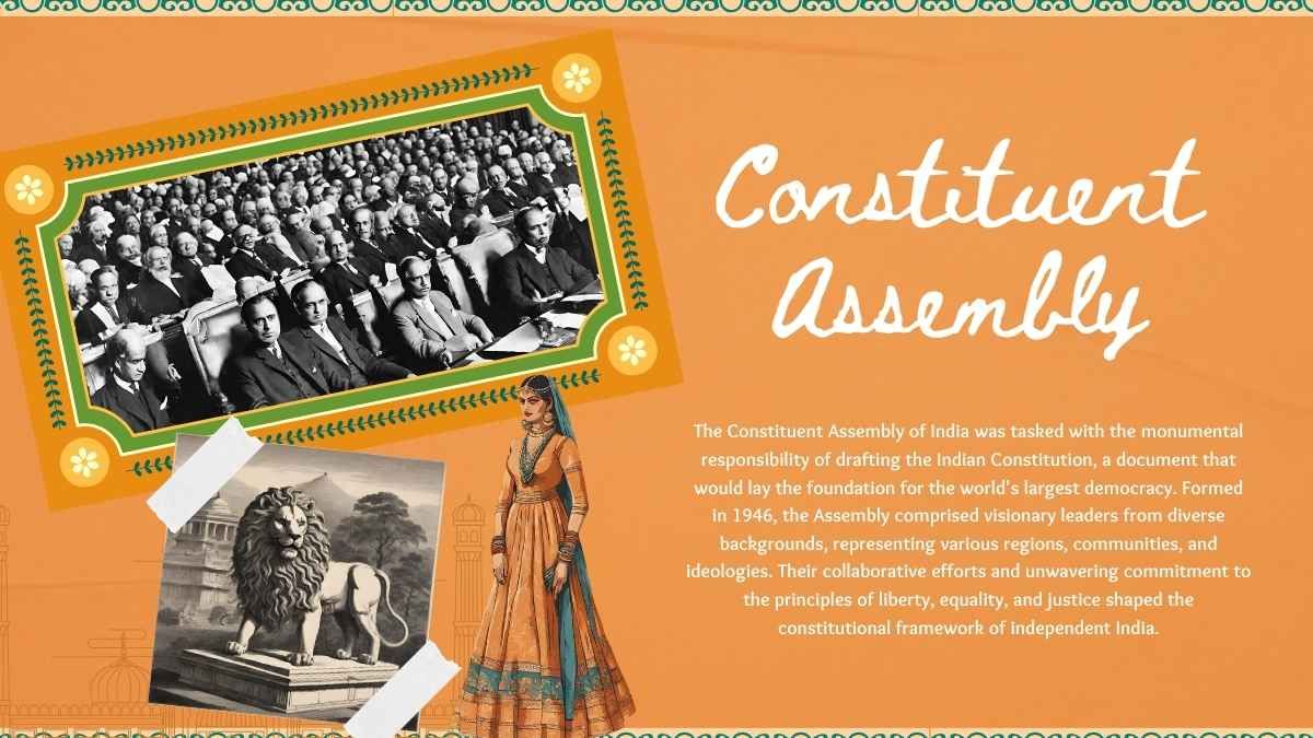 Collage Indian Constitution Slides - diapositiva 1