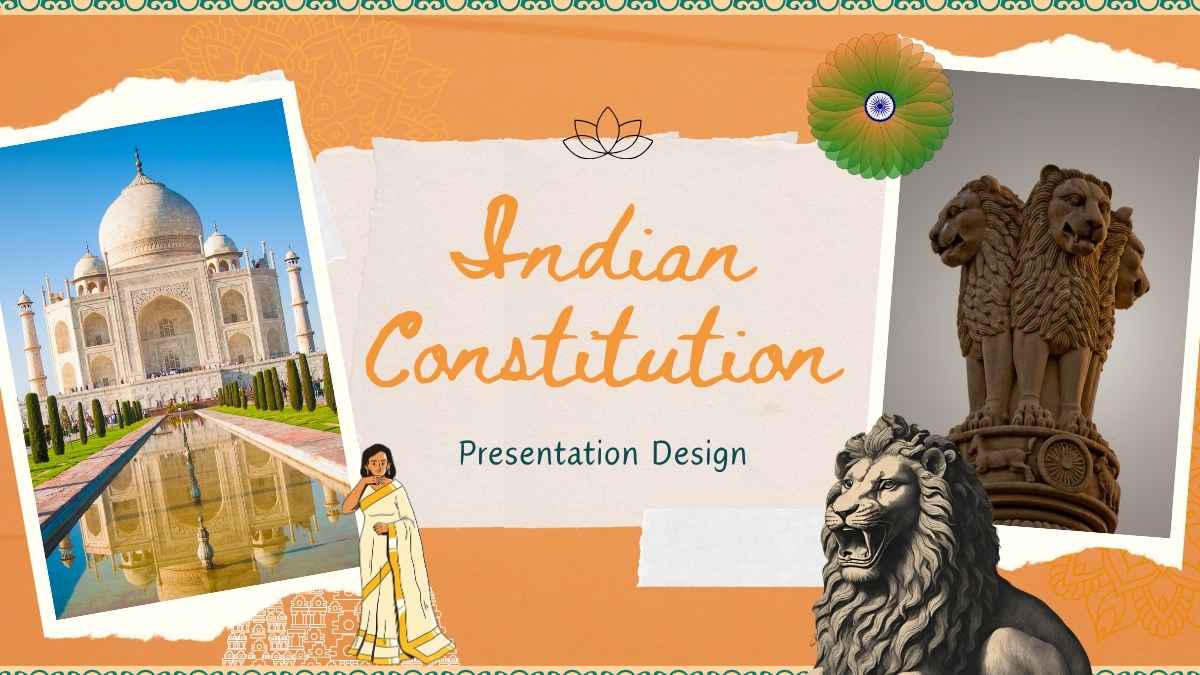 Collage Indian Constitution Slides - slide 1