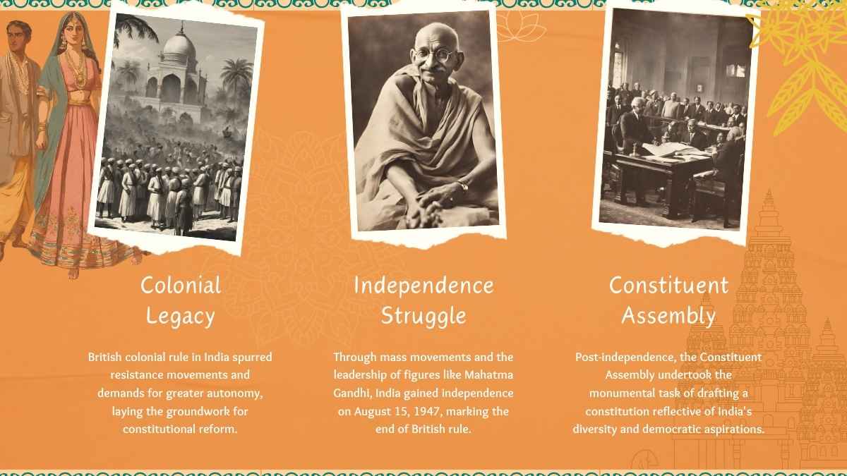 Collage Indian Constitution Slides - slide 4