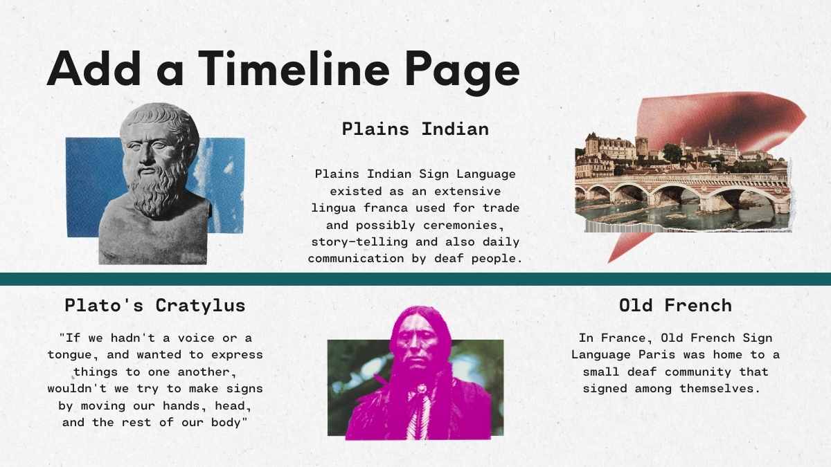 Collage Sign Language Awareness Social Media Strategy Slides - slide 13