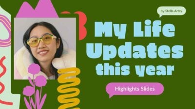 Colorful Floral My Life Updates this Year Highlights Slides