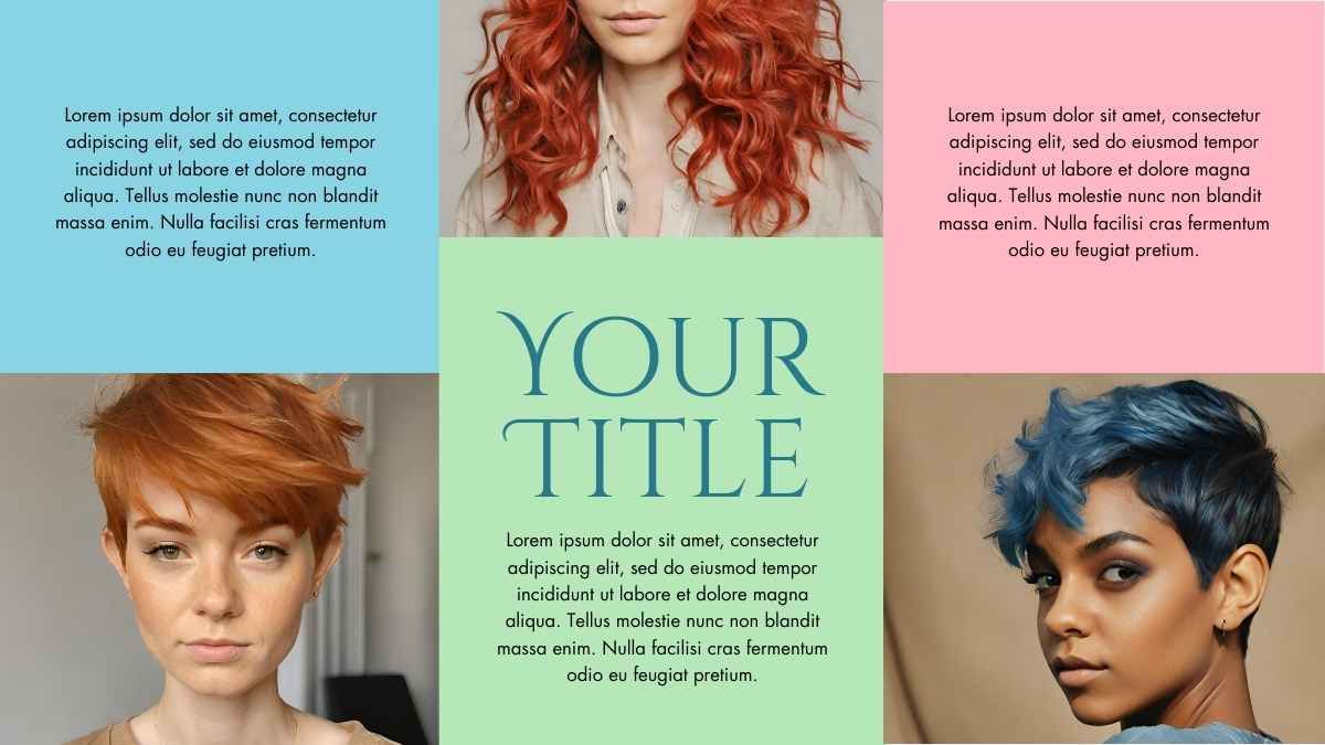 Colorful Hair Color Palette - diapositiva 13