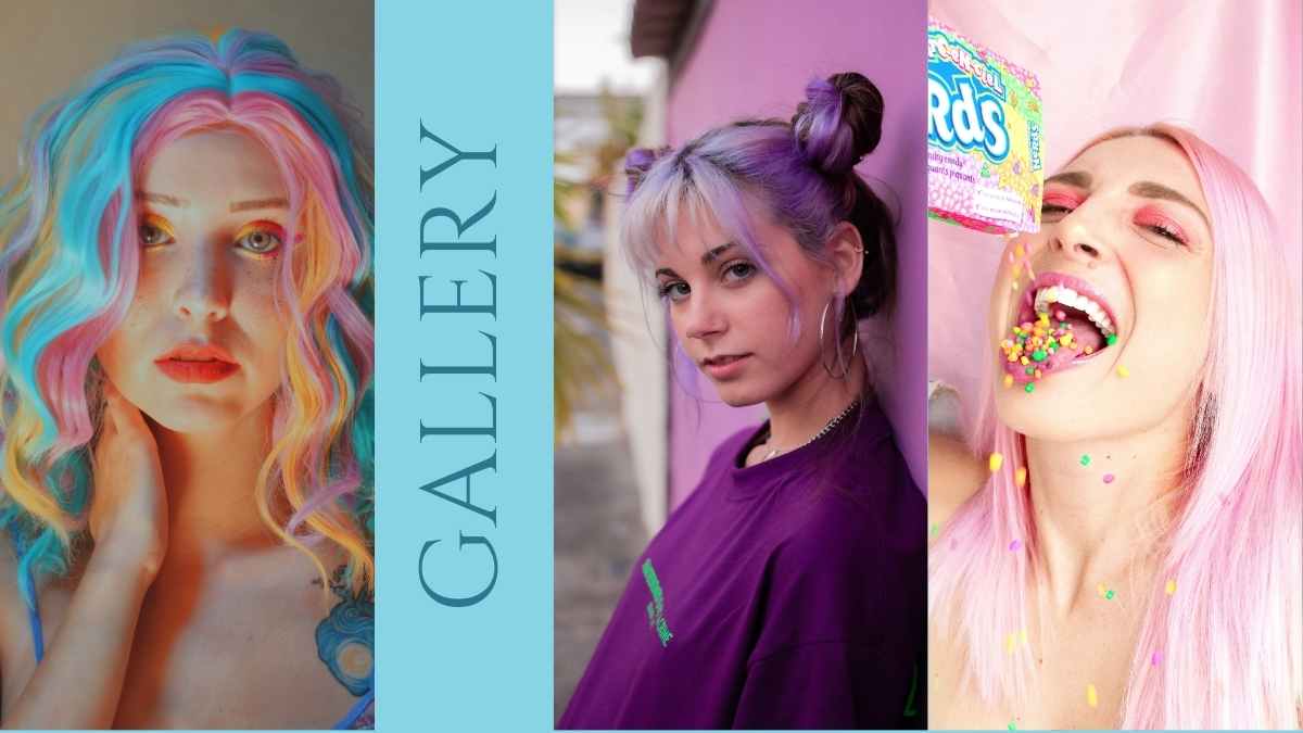 Colorful Hair Color Palette - slide 14