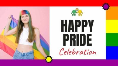 Plantillas Coloridas para una Alegre Celebración del Orgullo