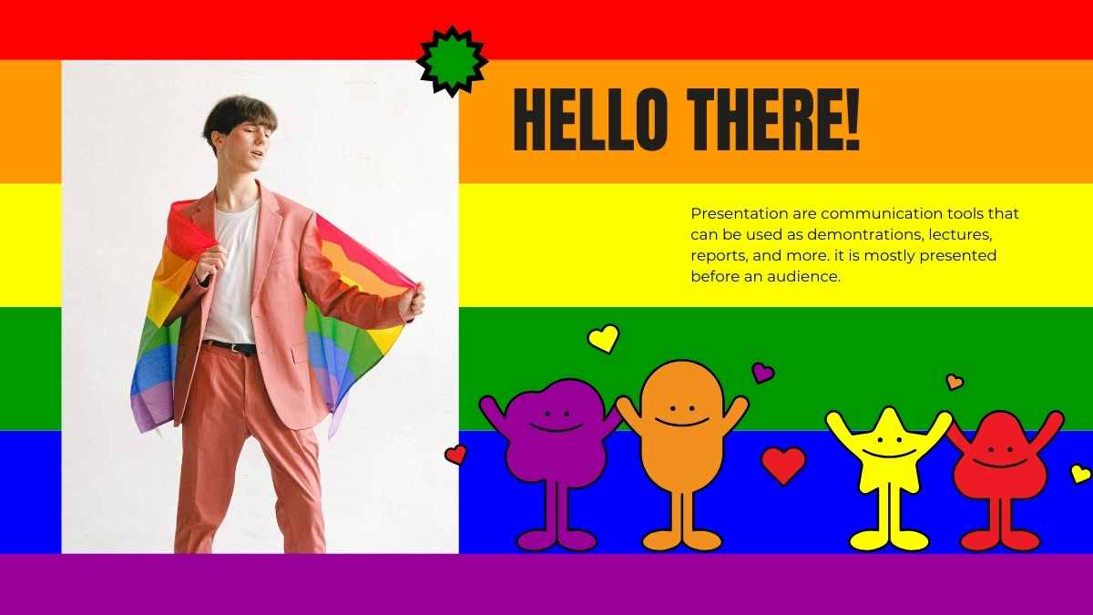 Plantillas Coloridas para una Alegre Celebración del Orgullo - diapositiva 5