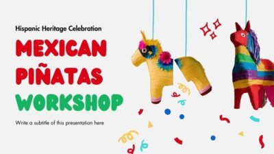 Slides Carnival Google Slides and PowerPoint Template Colorful Hispanic Heritage Celebration Mexican Pinatas Workshop 1